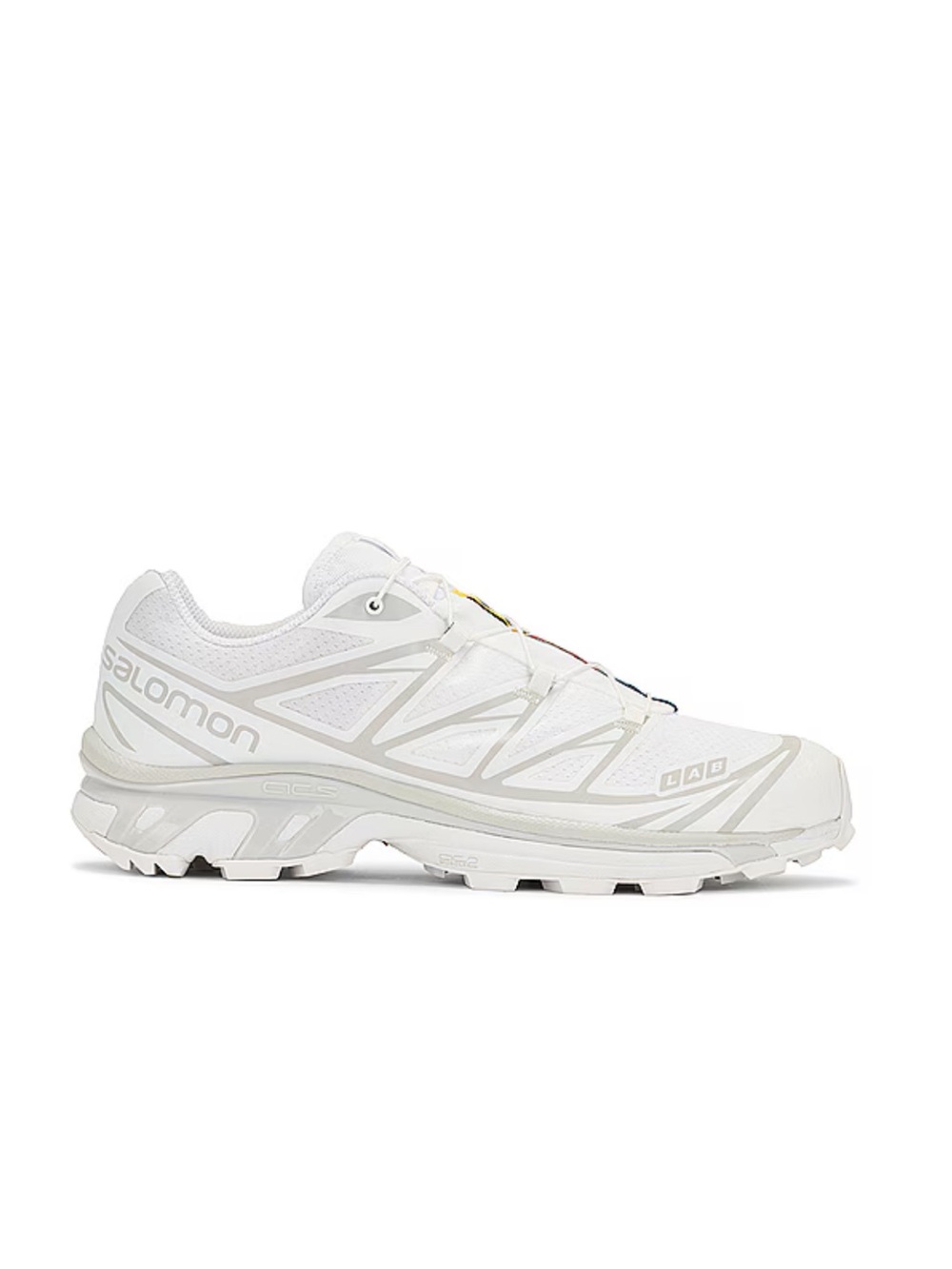 Salomon XT-6 Sneakers White Lunar Rock Trail Running Shoes Revolve women’s 7 - Picture 2 of 13